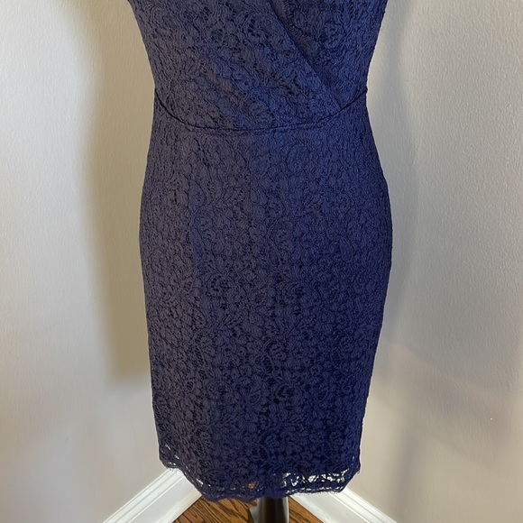Adrianna Papell lace navy dress - Picture 4 of 16